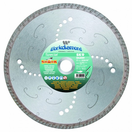 Алмазный диск Workdiamond SK9 Silent 230 мм 