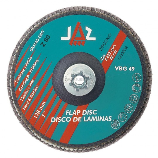 Шлифовальный лепестковый диск «JAZ» DL 